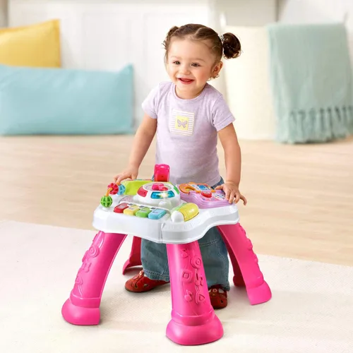 Vista 5 de VTech Sit-To-Stand - Mesa para aprender y descubrir, color rosa