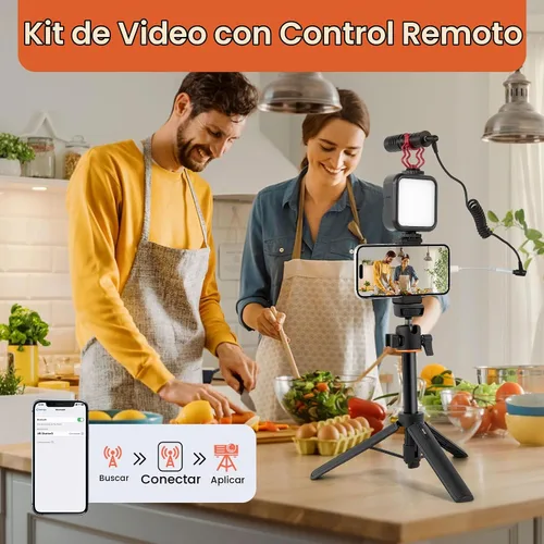 Vista 4 de Kit de vlogging para iPhone, Android, kit de inicio compatible