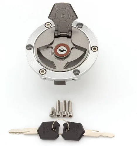 Vista 14 de FXCNC Tapa de tanque de combustible para motocicleta, con 3 agujeros, compatible con YZF R1 98-99 YZF R6 98-04 YZF 600 750 XJR1200 XJR400 TDM850