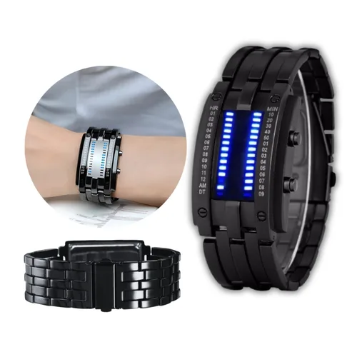 Vista 4 de RELOJ BINARIO LED MODERNO PARA HOMBRE