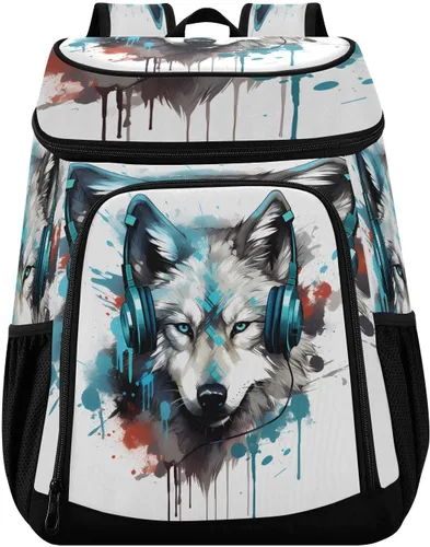 Vista 9 de Cooler Backpack Insulated Waterproof Leak Proof Beach Cooler Bag Lightweight Lunch Picnic Camping Backpack Cooler for Men and Women