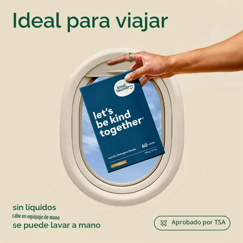 Vista 8 de Kind Laundry Láminas de detergente para pieles sensibles, sin fragancia, 32