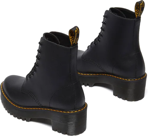 Vista 3 de Dr. Martens Botas con tacón y 8 ojales para mujer, estilo militar