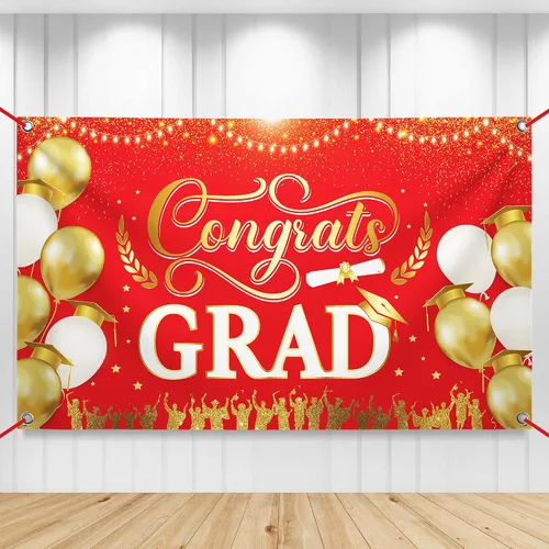 Vista 20 de KatchOn, Xtralarge - Cartel de graduación para patio, decoraciones de graduación 2026-120 x 20 pulgadas, pancarta de felicitación para graduación al