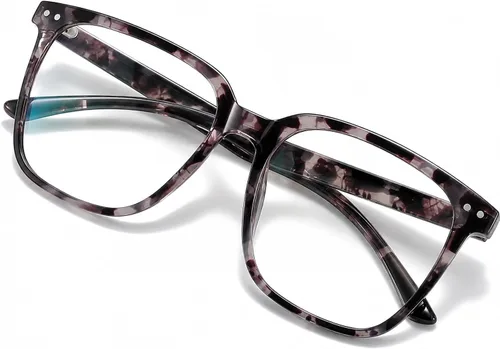 Vista 9 de Gafas cuadradas de gran tamaño con bloqueo de luz azul para mujeres y hombres, gafas de computadora antirreflejos, reducen la fatiga ocular