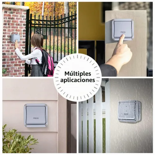 Vista 2 de TOPENS TC148 - Pulsador de pared con cable impermeable
