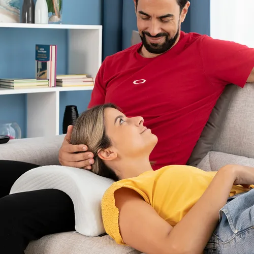 Vista 7 de Almohada Viscoelástica Cervical para Parejas Cozzy InnovaGoods