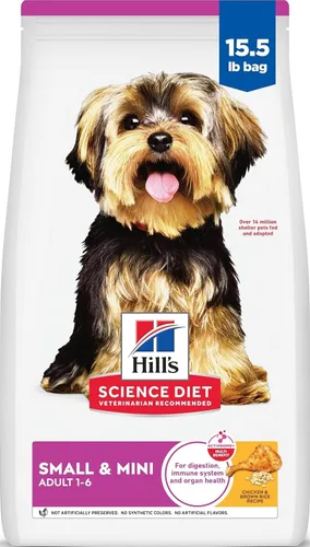 Vista 16 de Alimentos secos para perros de raza pequeña y mini, de Hill’s Science Diet, Adulto #1 recomendado por veterinarios, pollo y arroz integral, 4.5