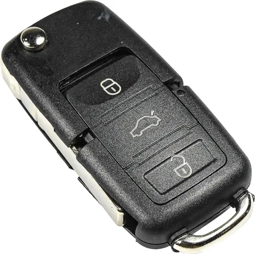 Vista 4 de HQRP Volkswagen - Carcasa plegable para llave de coche, con 4 botones y batería CR2032, compatible con modelos Beetle / CC / EOS / GTI / Golf Mk4