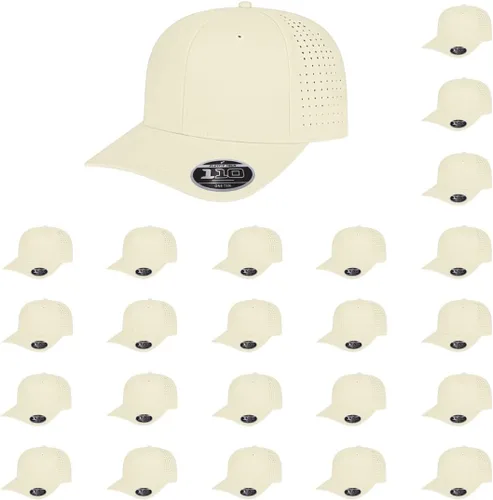 Vista 27 de Cap America i8533 Flexfit 110 Gorra Snapback Perforada de Rendimiento de Perfil Medio de 6 Paneles con Protección UV y Snapback Ajustable