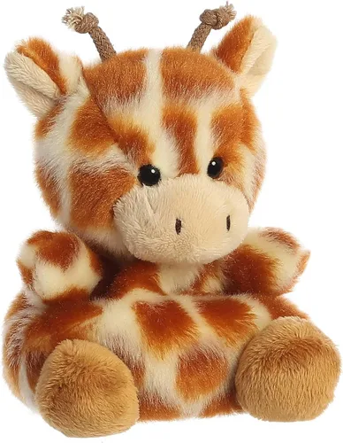 Vista 4 de Aurora® Adorable Palm Pals™ Safara Giraffe™ Animal de Peluche - Divertido peluche coleccionable para niños y coleccionistas adultos, perfecto