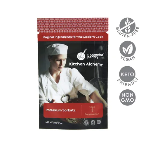 Vista 2 de Sorbato de potasio puro - Sin OMG ❤ Sin gluten - Vegano - 50 g/2 oz