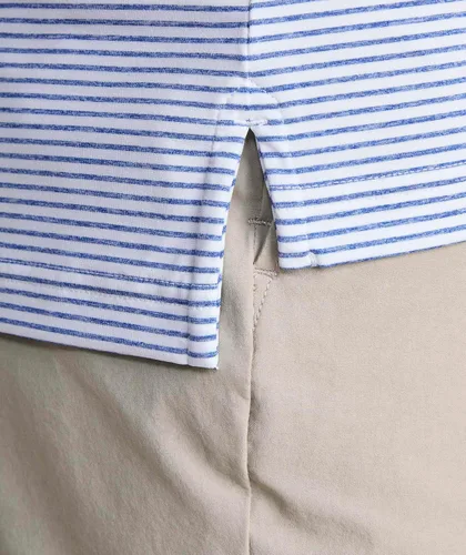Vista 2 de Vineyard Vines Polo Bradley Stripe Sankaty para hombre Yate Blue Tejeda
