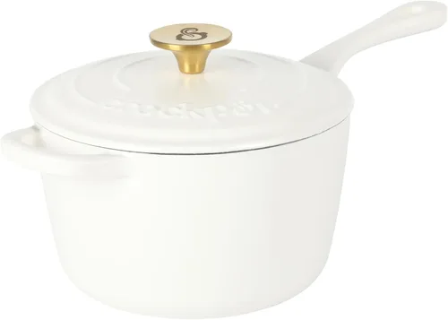 Vista 10 de Crock-Pot Sartén de hierro fundido esmaltado europeo de 10 pulgadas - rojo degradado