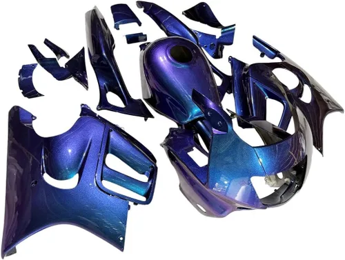 Vista 3 de Kit de carenado de motocicleta para Honda CBR600 F3 1997 1998 CBR600F3 97 98 ABS Kit de cuerpo de inyección de plástico Carrocería-Camaleón Púrpura