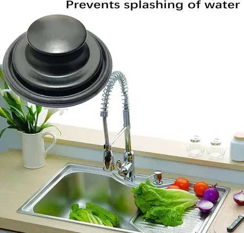 Vista 4 de Tapón de fregadero de cocina de 3.35 pulgadas para tapón de eliminación de basura, tapón de eliminación de basura inoxidable para drenaje de cocina