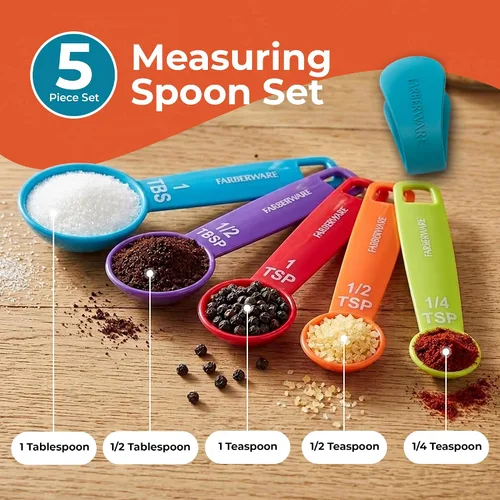 Vista 4 de Farberware Professional Kitchen Measuring Spoons - Set of 5