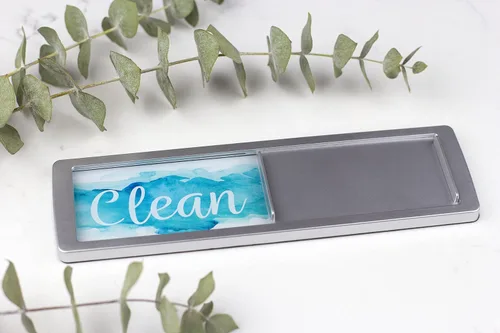 Vista 5 de Imán deslizante para lavavajillas Aqua & Gray - Imán deslizante para lavavajillas, fuerte y sucio limpio, para lavavajillas, accesorios de cocina