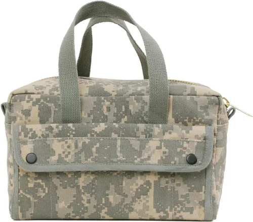 Vista 3 de Rothco Bolsa de herramientas mecánicas con cremallera de latón ACU Digital Camo