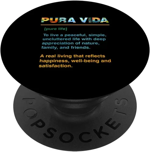Vista 6 de Pura Vida Definition Happiness & Simple Life Centroamérica PopSockets MagSafe PopGrip para iPhone