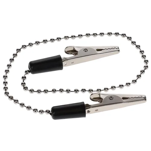 Vista 2 de 101230 Portabebero Dental Clip Cadena Metal Negro 3/Pk