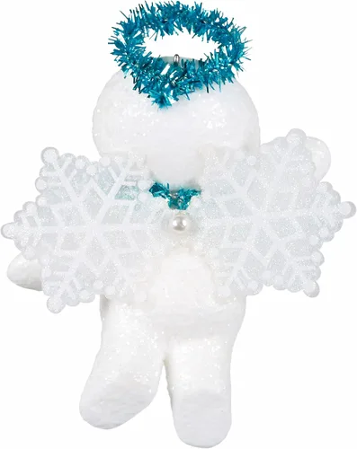 Vista 2 de Hallmark Keepsake Adorno de Navidad 2021, ángel de nieve