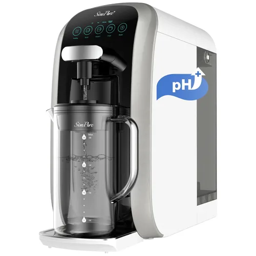 Vista 11 de SimPure Y7P-BW Filtro de agua de ósmosis inversa UV para encimera, certificado NSF/ANSI 58, sistema de filtración de agua RO de 4 etapas