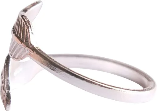 Vista 11 de Handmade Silver Leaf Wrap Adjustable Toe Ring, 925 Sterling Silver, Classic Floral Open Toe, Pinky or Knuckle Rings for Women, foot bare jewelry