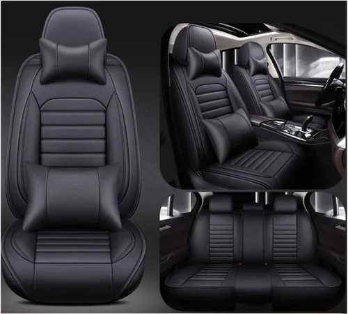 Vista 8 de Car Seat Cover Waterproof Full Set Leather, for Opel Astra H J G Mokka Insignia Cascada Corsa Adam Ampera Andhra Zafira, Leather 5-Seat Car Seat