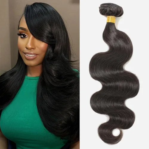 Vista 19 de CSCHS Manojos de cabello humano 12A de 22, 24, 26 pulgadas, mechones de cabello humano ondulado 100% sin procesar, extensiones de cabello virgen