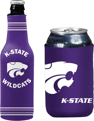 Vista 65 de College Team Color Logo Can & Bottle Holder Insulator Beverage Cooler Set