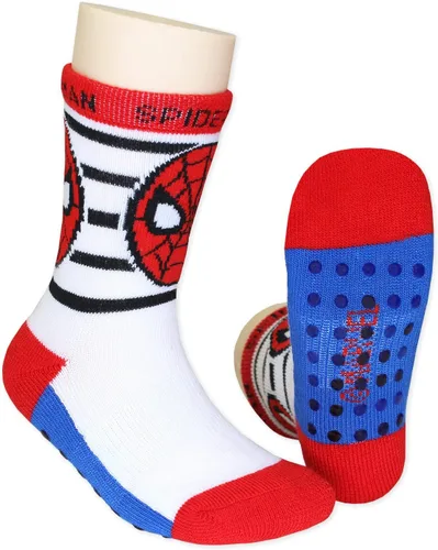 Vista 7 de Super Hero Adventures Spider-Man - Paquete de 6 calcetines con pinzas (2T-3T, rojoazul), RojoAzul