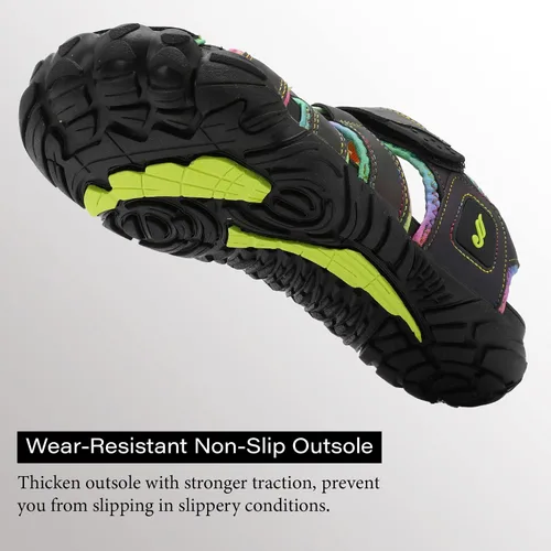 Vista 5 de JIASUQI Zapatos de agua atléticos para senderismo, sandalias deportivas para natación, zapatos para caminar para mujeres y hombres