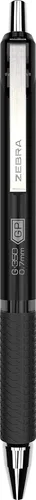 Vista 2 de Zebra Pen Paquete de 2 bolígrafos de gel G-350, tinta negra, punta media de 0.028 in, barril de metal negro espacial premium, tinta de secado