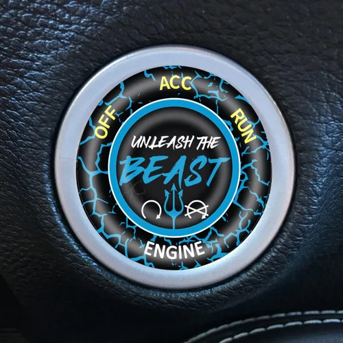 Vista 6 de Cubierta de botón de arranque para Dodge Challenger Charger Durango Accesorios 2015-2025 - Kit de interruptor de encendido del motor, accesorio