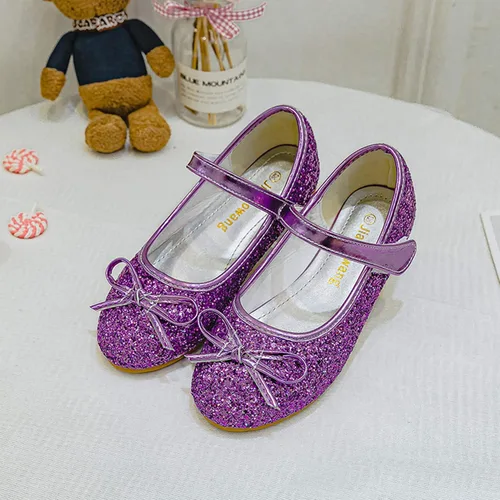 Vista 5 de Cadidi Dinos - Zapatos de vestir para niñas, brillantes, princesa, fiestas.