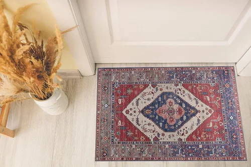 Vista 78 de GLN Rugs Bohemian - Troy - Alfombra de felpilla lavable a máquina, bohemio, lavable, antideslizante, alfombra de área de felpilla de pelo bajo