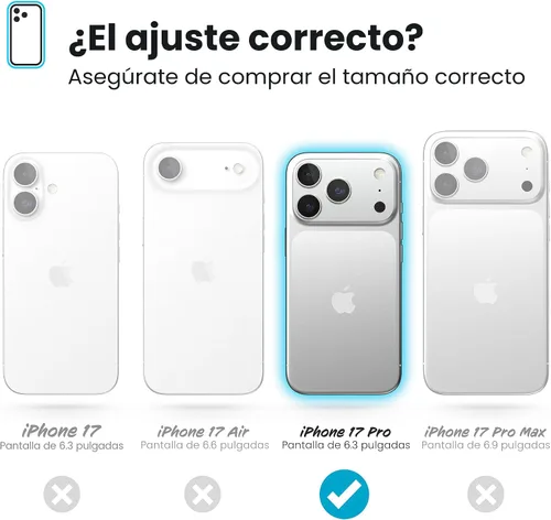 Vista 5 de Speck Presidio LUX - Funda para iPhone 17, compatible con MagSafe, funda protectora delgada, color negro desvanecido/gris pizarra/blanco