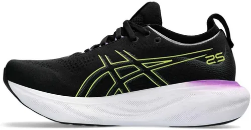 Vista 3 de ASICS Zapatillas de running Gel-Nimbus 25 para hombre Negro resplandor amarillo