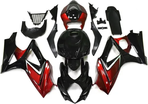 Vista 14 de Kit de carenado negro púrpura para 2007 2008 Suzuki K7 GSXR1000 07 08 GSX-R1000 Carrocería ABS plástico cuerpo marco conjunto