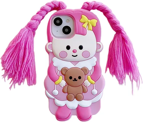 Vista 11 de Funda 3D de hombre aguacate para iPhone 13/iPhone 14 de 6.1 pulgadas, diseño de dibujos animados de lindo personaje Kawaii divertido