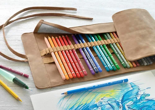 Vista 5 de Faber-Castell 117530 Albrecht Dürer, lápices de acuarela, rollo de lápiz, juego de 30