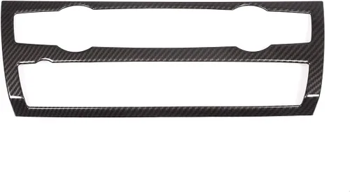 Vista 7 de Marco de la caja de la perilla del volumen del aire acondicionado de la consola del coche del ABS para BMW X5 X6 E70 E71 2008-2013 Accesorios