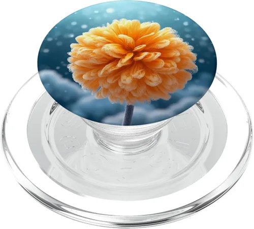 Vista 8 de Marigold Blossom Frozen PopSockets Adhesive PopGrip