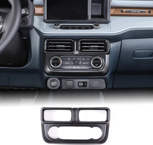 Vista 13 de Aunginsy Cubierta de salida de aire para consola central, compatible con Ford Maverick 2022-2024, control central de automóvil, panel de interruptor
