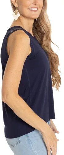 Vista 2 de Flying Colors Apparel NCAA - Camiseta sin mangas de cuello alto para mujer