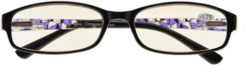 Vista 7 de CessBlu Gafas de filtro de luz azul para damas, gafas de lectura para computadora pequeñas
