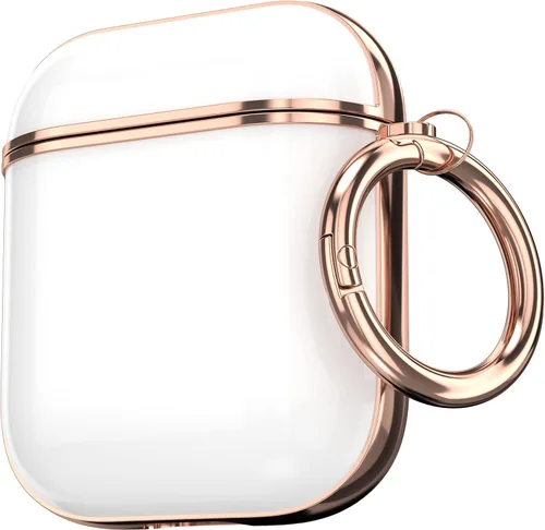 Vista 10 de Maxjoy Funda para AirPods, bonita funda protectora rígida para AirPod 2 Gen para mujeres y hombres con llavero para AirPods de 2ª generación de 1ª