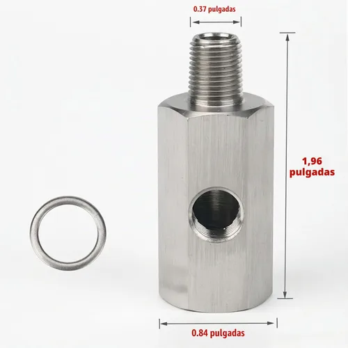 Vista 5 de 1/8 BSPT macho x 1/8 BSPT hembra a 1/8 NPT Sensor de presión de aceite