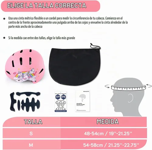 Vista 6 de Casco de bicicleta para niños, certificado por CPSC y ASTM, para niños pequeños de 3 a 5, 8 y 14 años 2 Unicornios Rosa